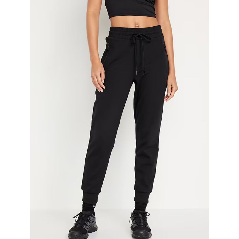 Old Navy High-Waisted Dynamic Fleece Joggers black jack